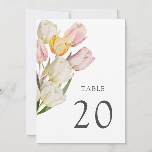 Moderne FrühlingsTischnummer (Vorderseite)