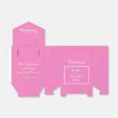 Moderne Frühlingszeitschrift Chic Pink Wedding Geschenkschachtel (Ungefaltet)