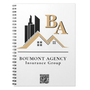 Moderne Fügen Sie Ihr eigenes Logo hinzu Professio Notizblock