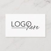 Moderne Fügen Sie Ihr Logo QR-Code Professional Visitenkarte (Vorderseite)