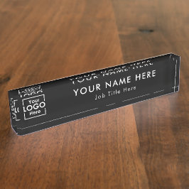 Moderne Führungskraft für Schwarze Unternehmen Ber Namensplakette