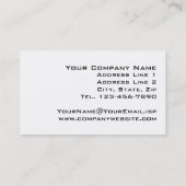 Moderne Führungskräfte Beruflich Visitenkarte (Rückseite)