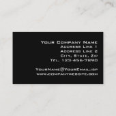 Moderne Führungskräfte Beruflich Visitenkarte (Rückseite)