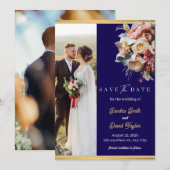 Moderne Full Foto Doppelseitige Save the Date-Kart Date (Vorne/Hinten)