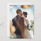 Moderne Full Foto Doppelseitige Save the Date-Kart Date (Rückseite)