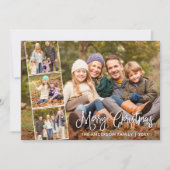 Moderne Fun Calligrafie Frohe Weihnachten 4 Foto (Vorderseite)