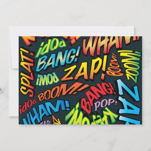 Moderne Fun Change of Date Fun verschoben Save The Date (Rückseite)