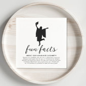 Moderne Fun Facts Graduation Party Serviette