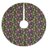 Moderne Fun farbenfrohe Weihnachtsgeschenke Winter Polyester Weihnachtsbaumdecke (Vorderseite)