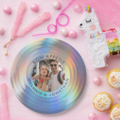 Moderne Fun Holographic Bon Appetit Custom Wedding Pappteller (Party)