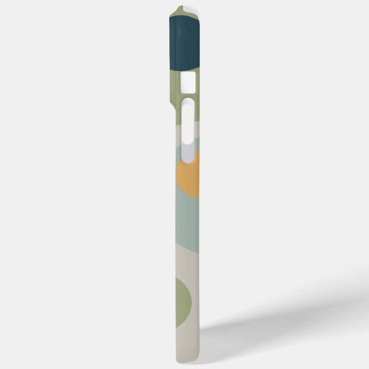 Moderne Fun-Kreise des Mitteljahrhunderts Case-Mate iPhone Hülle (Rückseite / Links)