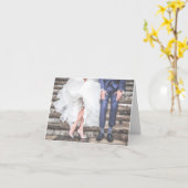 Moderne Fun "New Beginns" Hochzeitsgrusskarte Karte (Gelbe Blume)