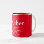 Moderne Fun Red World ist die beste Brother Defini Zweifarbige Tasse (VorderseiteRechts)