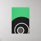 Moderne Fun Sea Green Schwarz-weiß Concentration A Leinwanddruck (Vorderseite)