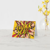 Moderne Fun Typografie Vielen Dank Karte (Gelbe Blume)