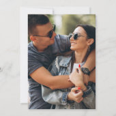 Moderne Fun Typografy Foto Comic Book Wedding Einladung (Rückseite)