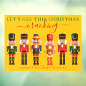 Moderne Fun Yellow Nutcracker Business Window Deca Fensteraufkleber (Blatt 3)