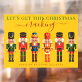 Moderne Fun Yellow Nutcracker Business Window Deca Fensteraufkleber (Blatt 2)