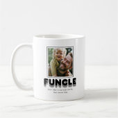 Moderne Funcle-Onkel-Foto Kaffeetasse (Links)