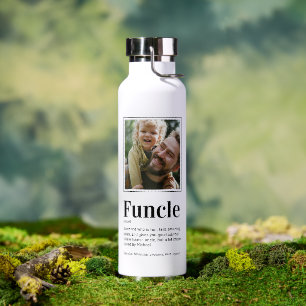 Moderne Funcle-Onkel-Foto-Wasserflasche Trinkflasche