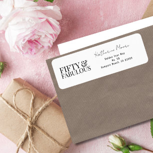 Moderne Fünfzig und Fabelhaft Fette 50. Geburtstag