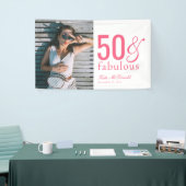 Moderne Fünfzig und Fantastisch Fette 50. Geburtst Banner (Messeveranstaltung)