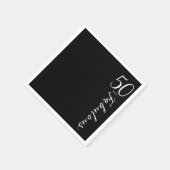 Moderne Fünfzig und Fantastisch Fette 50. Geburtst Serviette (Ecke)