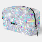 Moderne Funkelnd geometrische Toilettentasche für  Waschbeutel (Rechte Ecke)