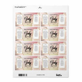 Moderne Funkelnd Rose Gold Body Butter Labels (Vorne)