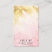 Moderne Funkelnd Schmuck- und Pink-Schmuckkarte Visitenkarte (Vorderseite)