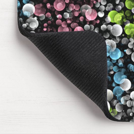 Moderne Funky farbenfrohe Retro Polka Dots Muster Mousepad (Ecke)