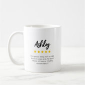 Moderne Funny Girlfriend 5 Stars Rating Novelty Kaffeetasse (Links)