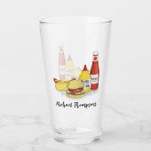 Moderne Funny GRILLEN Personalisiert Glas (Rückseite)