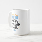 Moderne Funny Hanukkah Challah Days Kaffeetasse (Vorderseite Links)