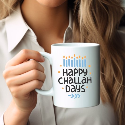 Moderne Funny Hanukkah Challah Days Kaffeetasse