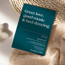 Moderne Funny Minimal Typografie Tiefe Aquamarine