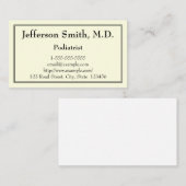 Moderne Fußarzt-Visitenkarte Visitenkarte (Vorne/Hinten)