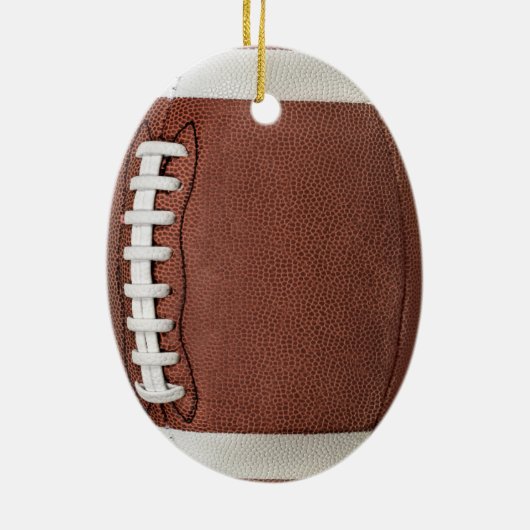 Moderne Fußball-Namensschule und Spielernummer Keramik Ornament (Hinten)