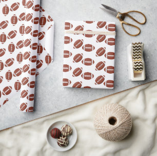 Moderne Fußbälle Jungen Geburtstag Kinder Sport Geschenkpapier