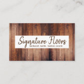Moderne Fußbodeninstallationsfirma Visitenkarte (Vorderseite)