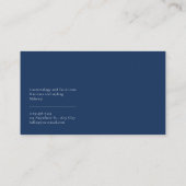 Moderne futuristische Geometrie Visitenkarte (Rückseite)