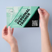 Moderne futuristische geometrische Fitness Flyer (Handgriff)