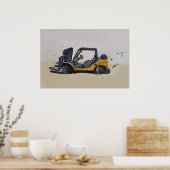 Moderne Gabelstapler für Lagerhallen Poster (Küche)