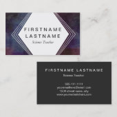 Moderne Galaxie-Weltraum Visitenkarte (Vorne/Hinten)