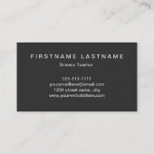 Moderne Galaxie-Weltraum Visitenkarte (Rückseite)