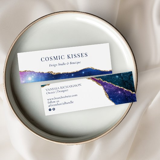 Moderne Galaxy farbenfrohe Sterne Gold Logo Juwele