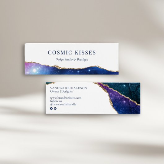 Moderne Galaxy farbenfrohe Sterne Gold Logo Juwele