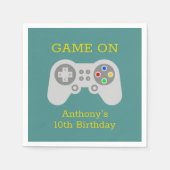 Moderne Gamer aller Altersgruppen Serviette (Vorderseite)