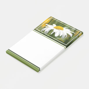 Moderne Gänseblümchen-Fotografie Post-it Klebezettel