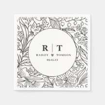 Moderne Gartenblume Elegante Engagement Party